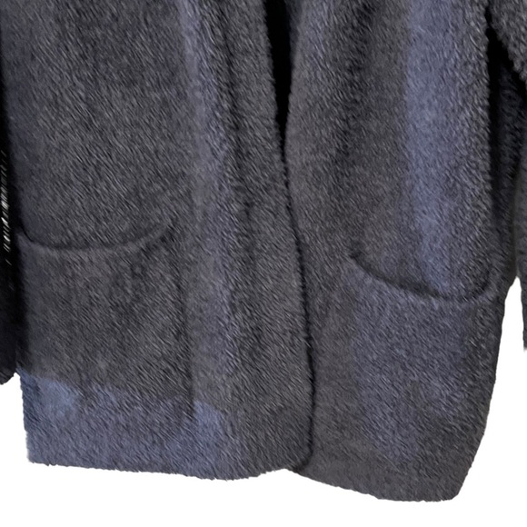 Barefoot Dreams Cozy Chic Longline Open Front Cardigan Sweater Pockets S/M - Picture 4 of 15